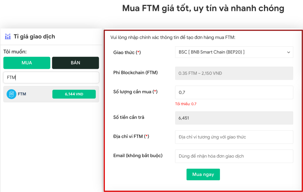 Mua FTM trên MuaBanUsdt.IO
